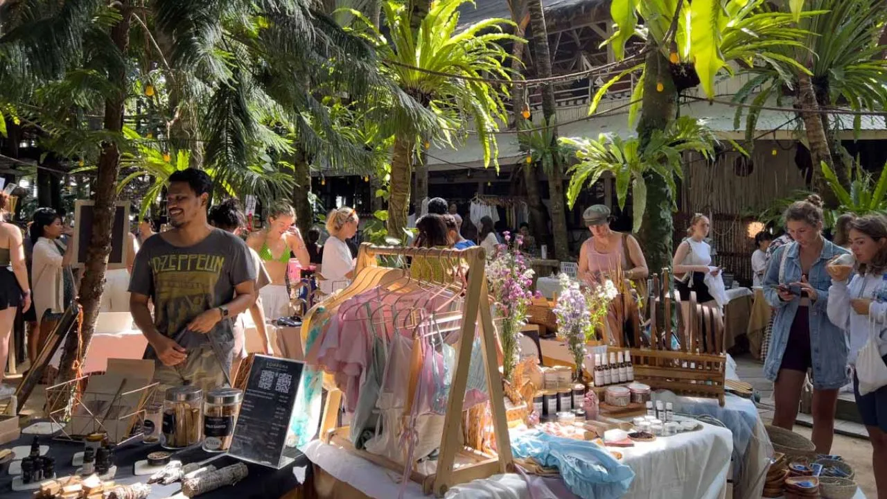 La Brisa Sunday Market in Canggu, local shopping experience beyond the usual beach activities